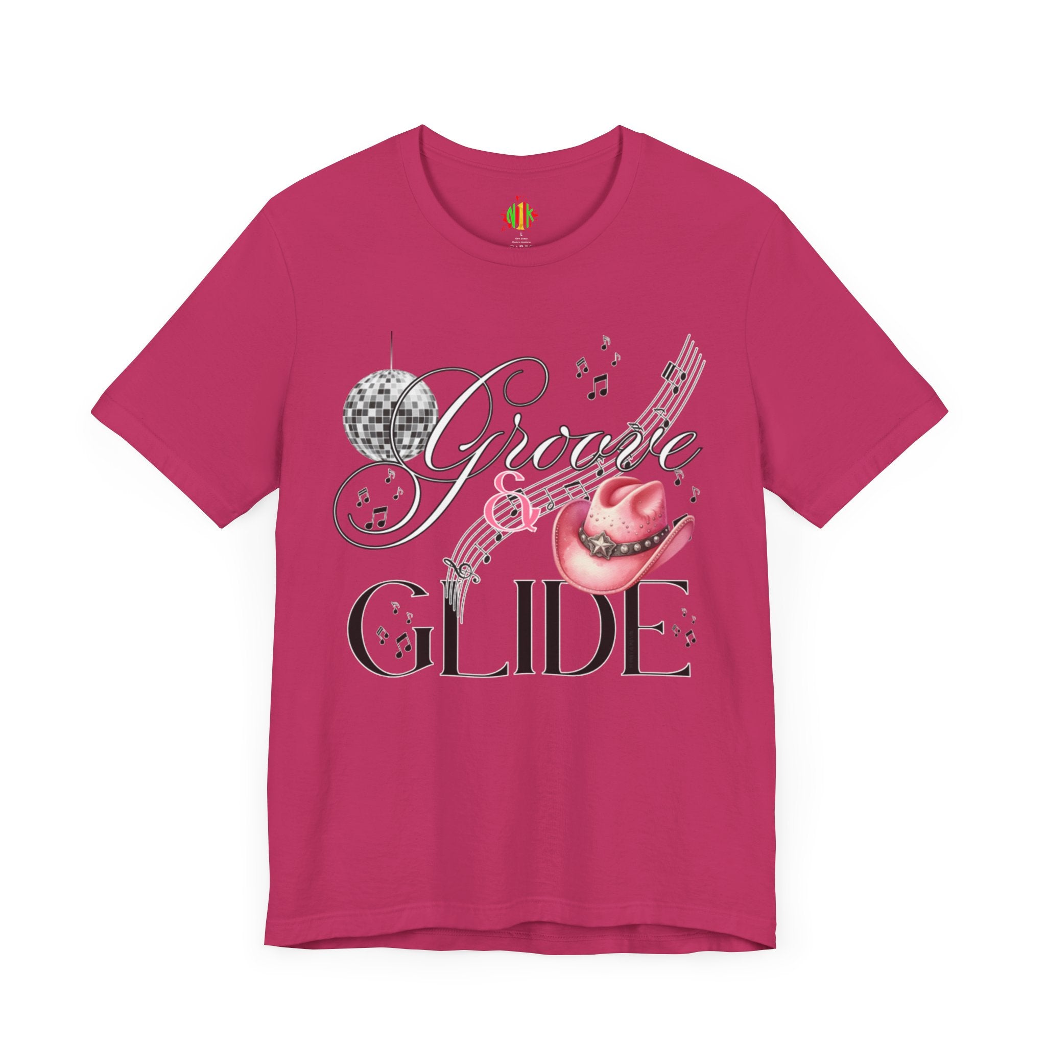 Groovy Glide Unisex Jersey Tee - Fun Retro Music Vibes